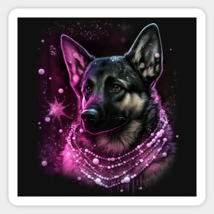 Radiant German Shepherd Sticker